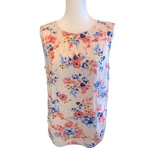 Talbots Petites Floral Sleeveless Top